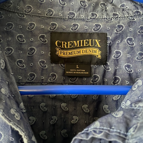 Cremieux Premium Denim Pearl Snap Shirt - Picture 3 of 6